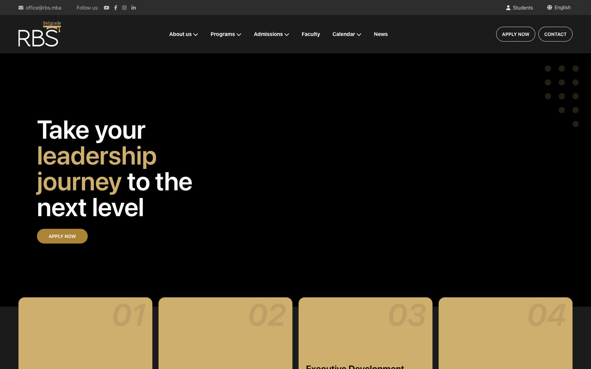 Rome Business School Belgrade spletna stran